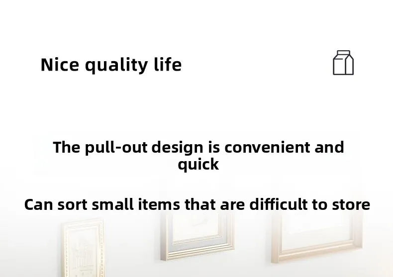 Kitchen Desktop Multi-layer Organizer Rack Tea Bag Cup Storage Box Drawer Divider Snack Cup Holder Wood Material Living Room