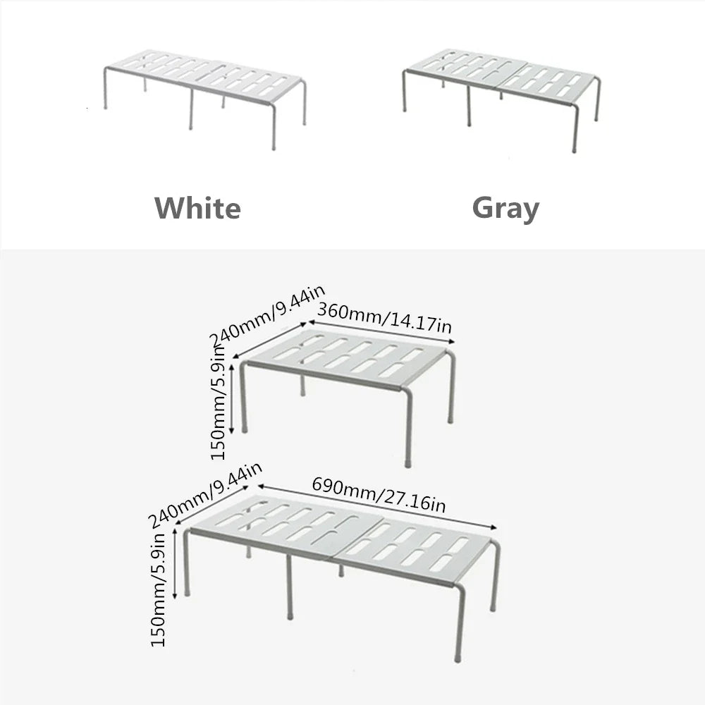 Kitchen Closet Organizer Storage Shelf for Wardrobe, Decorative Cabinet Holders, Space Saving Rack