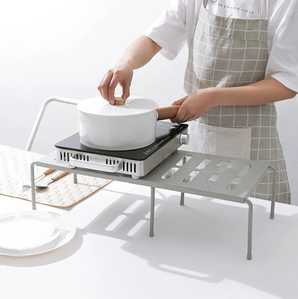 Kitchen Closet Organizer Storage Shelf for Wardrobe, Decorative Cabinet Holders, Space Saving Rack