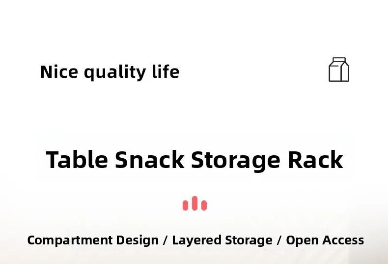 Kitchen Desktop Multi-layer Organizer Rack Tea Bag Cup Storage Box Drawer Divider Snack Cup Holder Wood Material Living Room