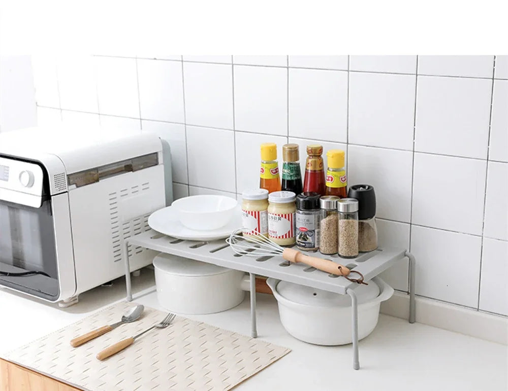 Kitchen Closet Organizer Storage Shelf for Wardrobe, Decorative Cabinet Holders, Space Saving Rack