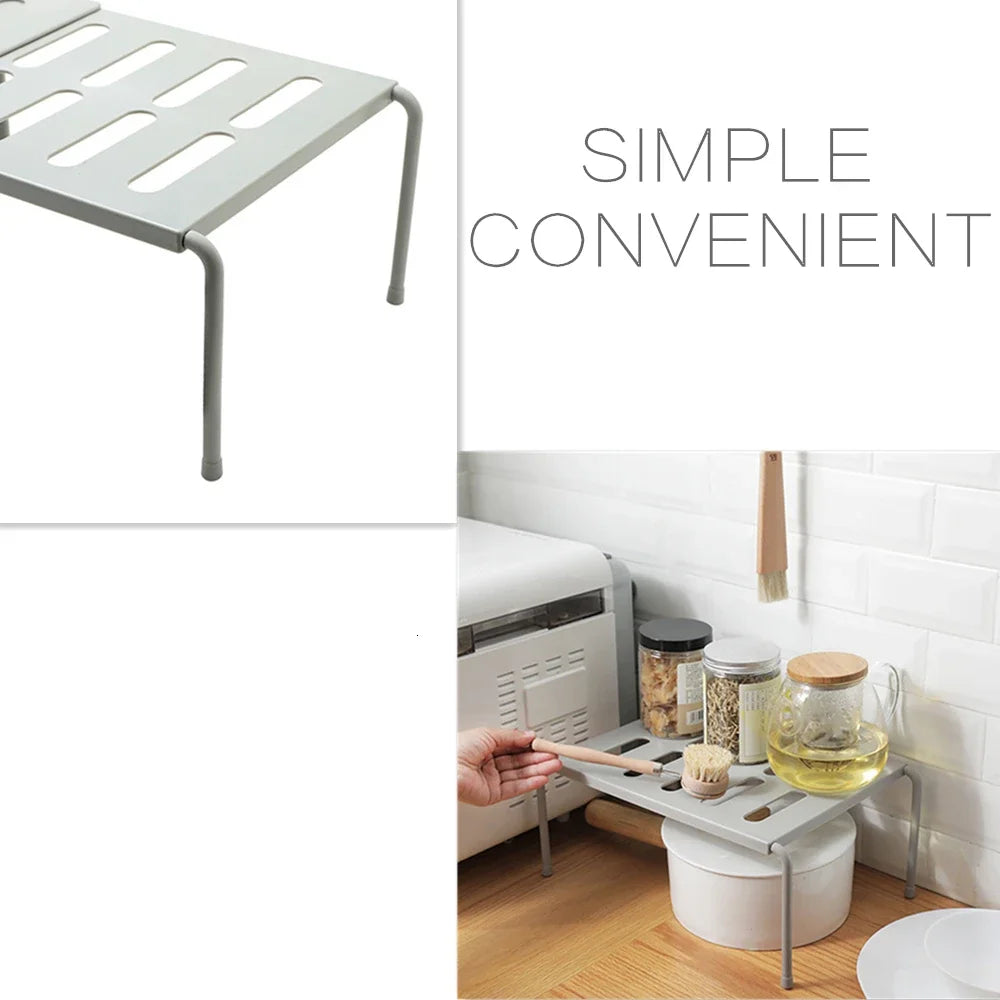 Kitchen Closet Organizer Storage Shelf for Wardrobe, Decorative Cabinet Holders, Space Saving Rack